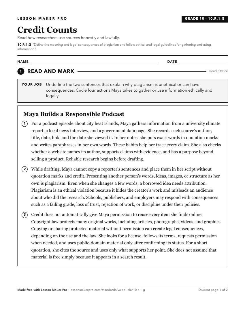 Preview of the 10.R.1.G printable worksheet