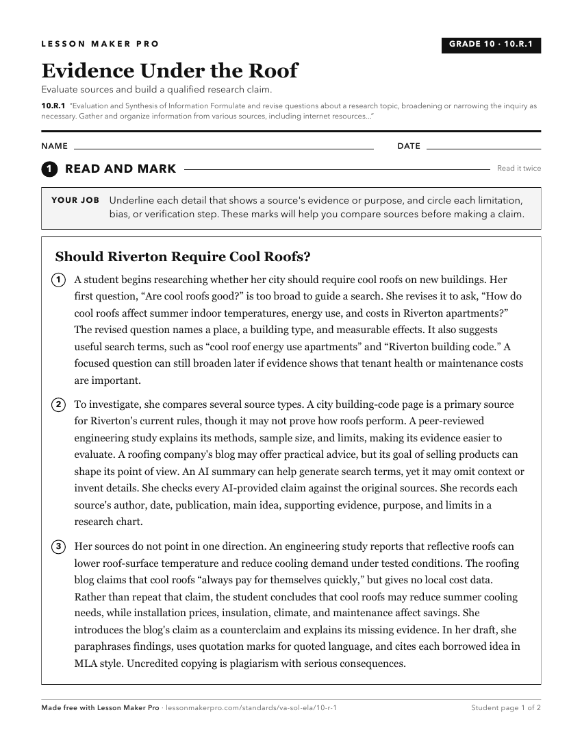 Preview of the 10.R.1 printable worksheet