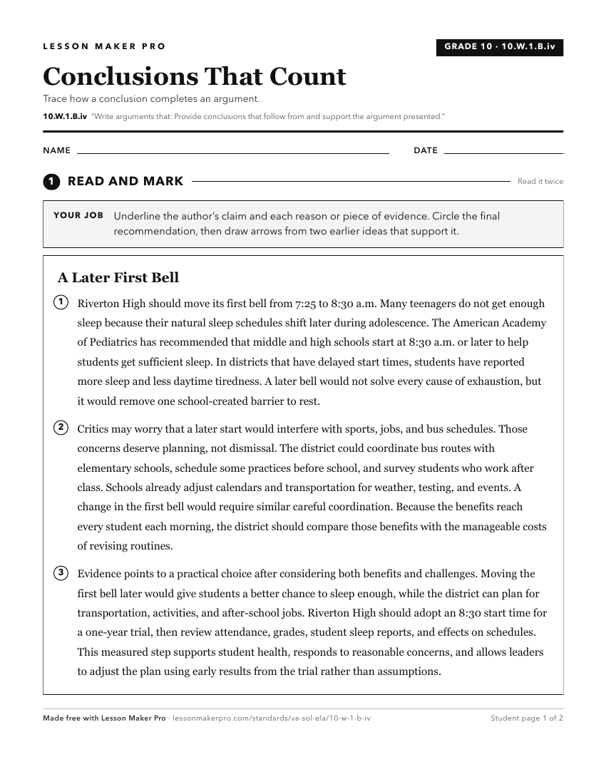 Preview of the 10.W.1.B.iv printable worksheet