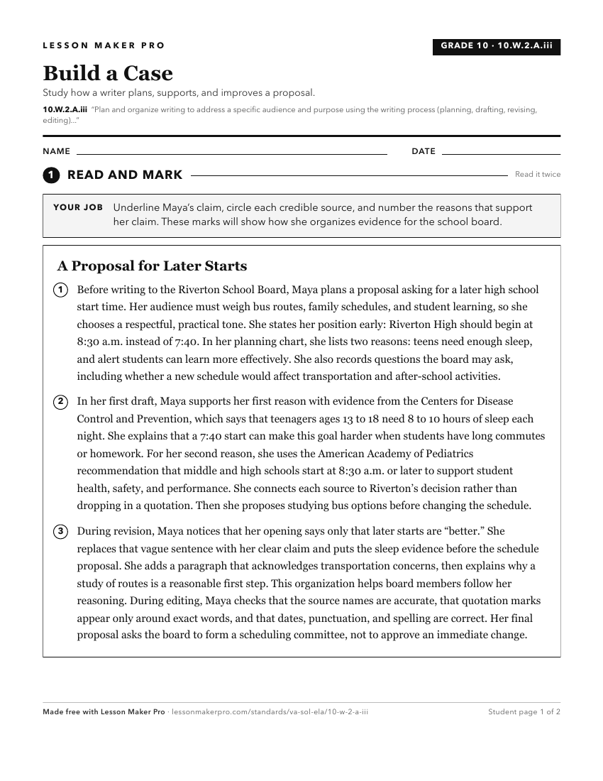 Preview of the 10.W.2.A.iii printable worksheet