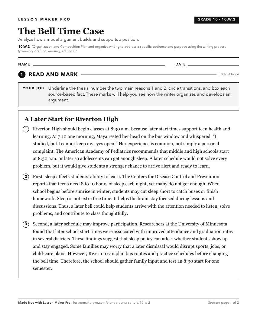 Preview of the 10.W.2 printable worksheet