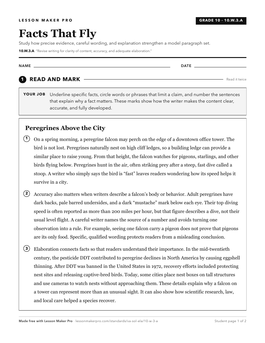 Preview of the 10.W.3.A printable worksheet