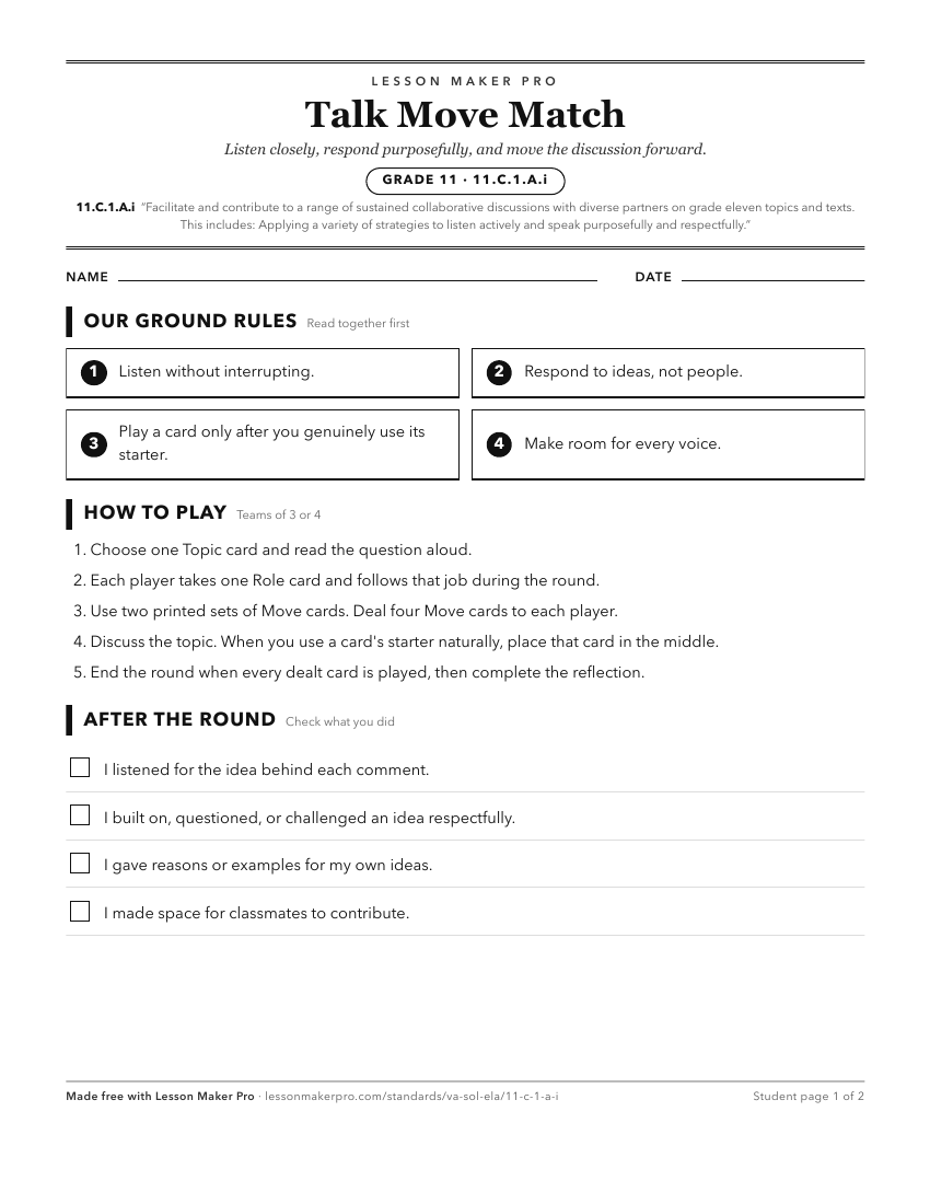 Preview of the 11.C.1.A.i printable worksheet