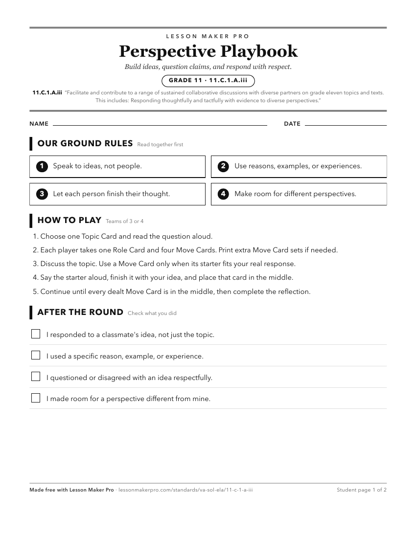 Preview of the 11.C.1.A.iii printable worksheet