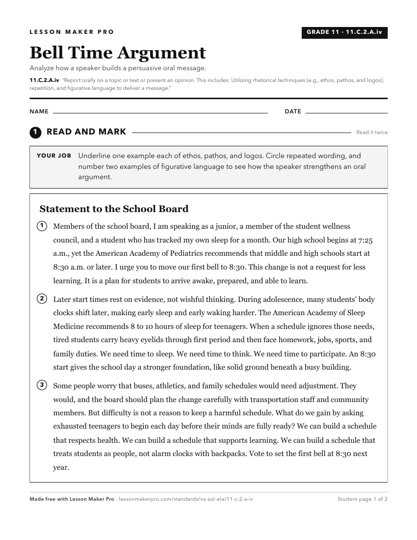 Preview of the 11.C.2.A.iv printable worksheet