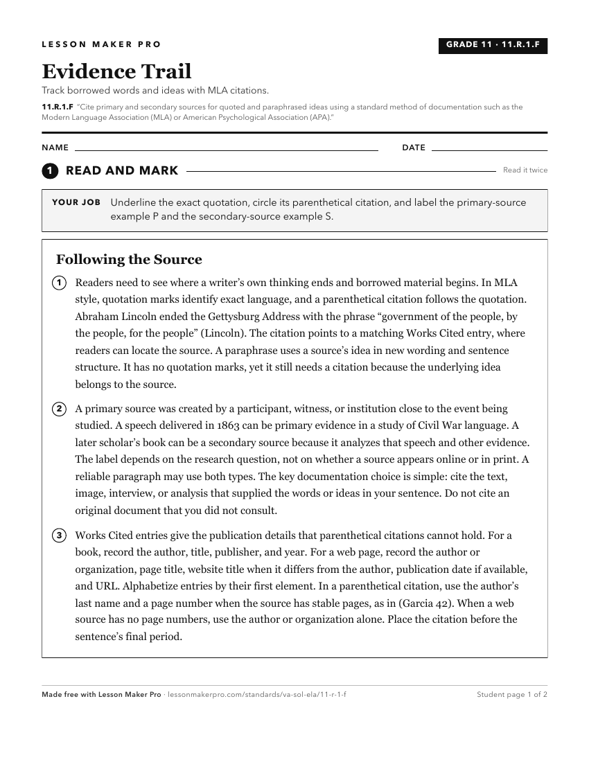 Preview of the 11.R.1.F printable worksheet