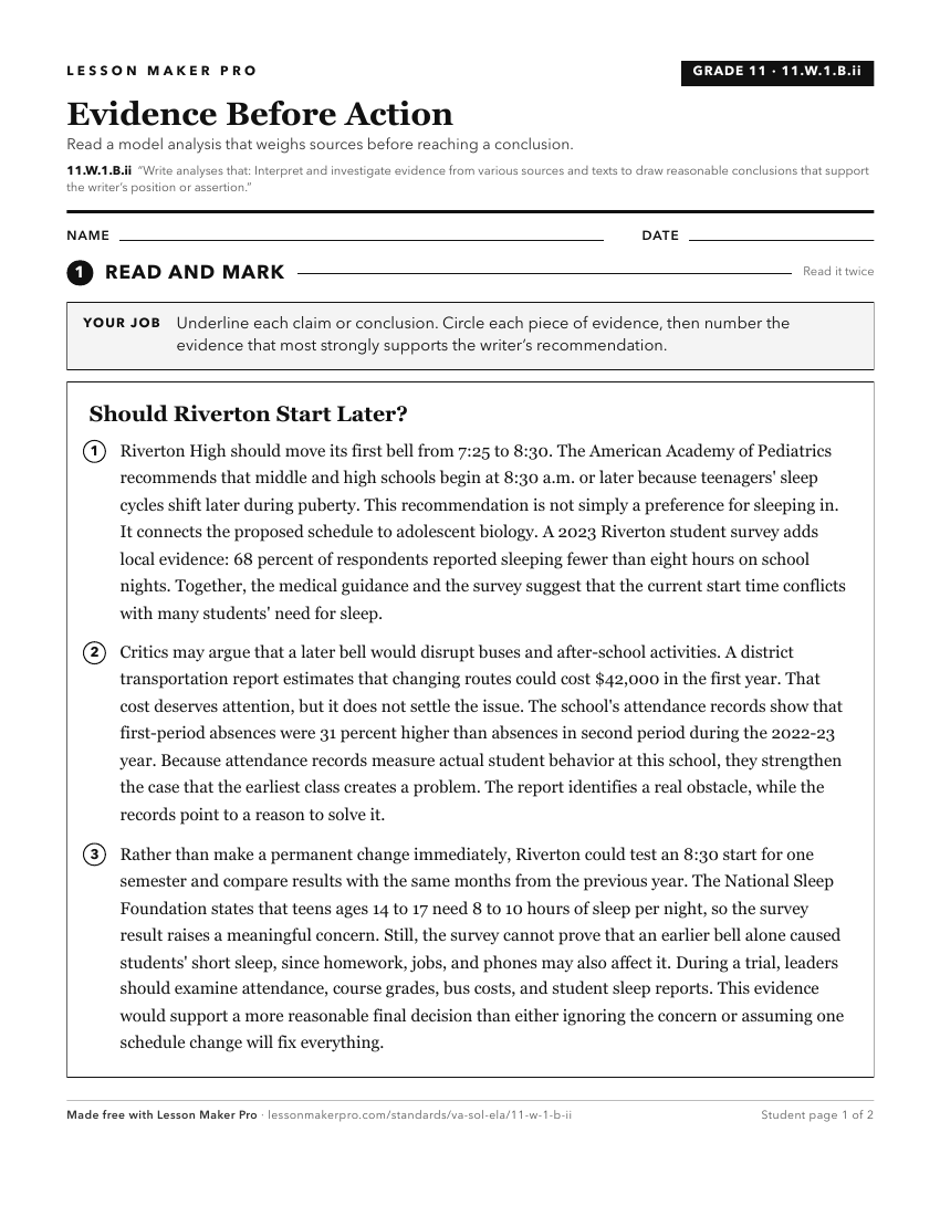 Preview of the 11.W.1.B.ii printable worksheet