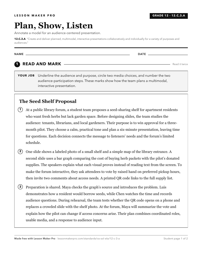 Preview of the 12.C.3.A printable worksheet