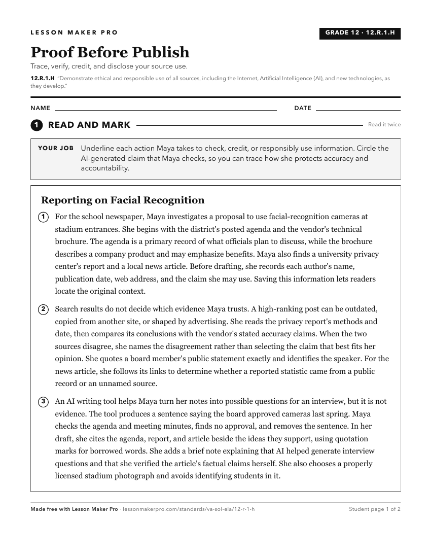 Preview of the 12.R.1.H printable worksheet