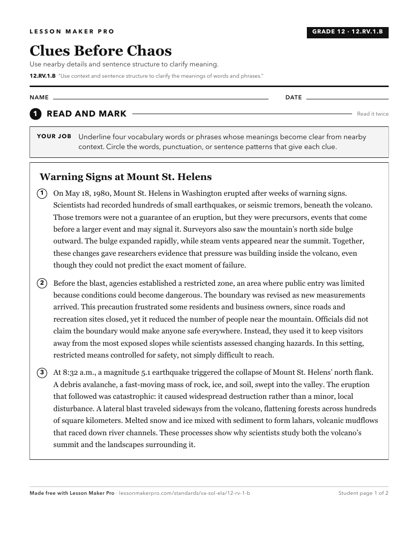 Preview of the 12.RV.1.B printable worksheet