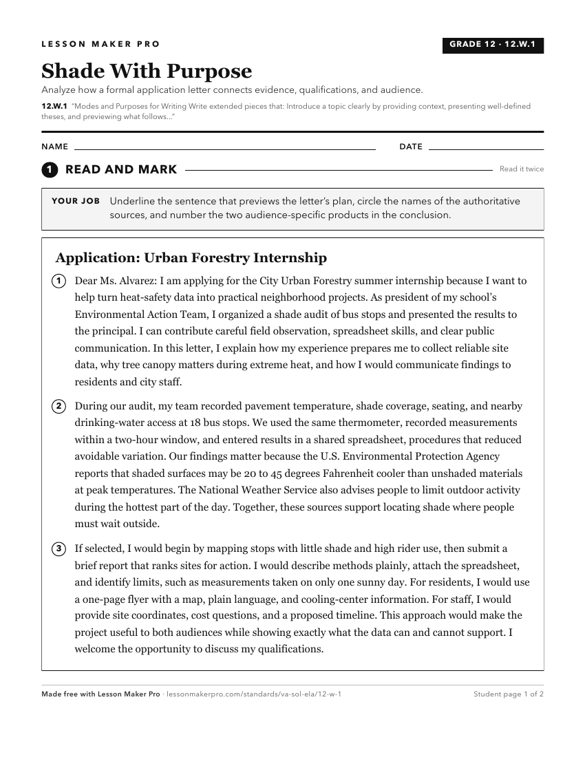 Preview of the 12.W.1 printable worksheet