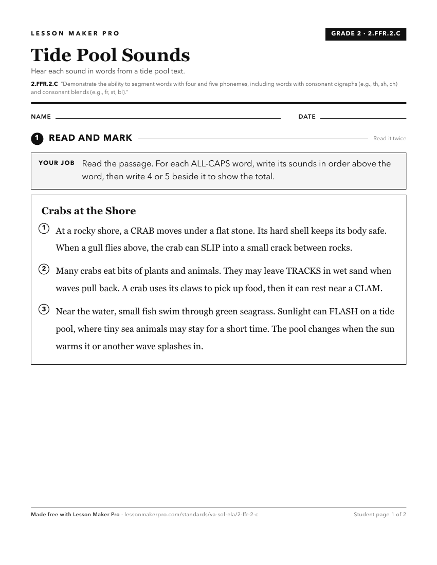Preview of the 2.FFR.2.C printable worksheet