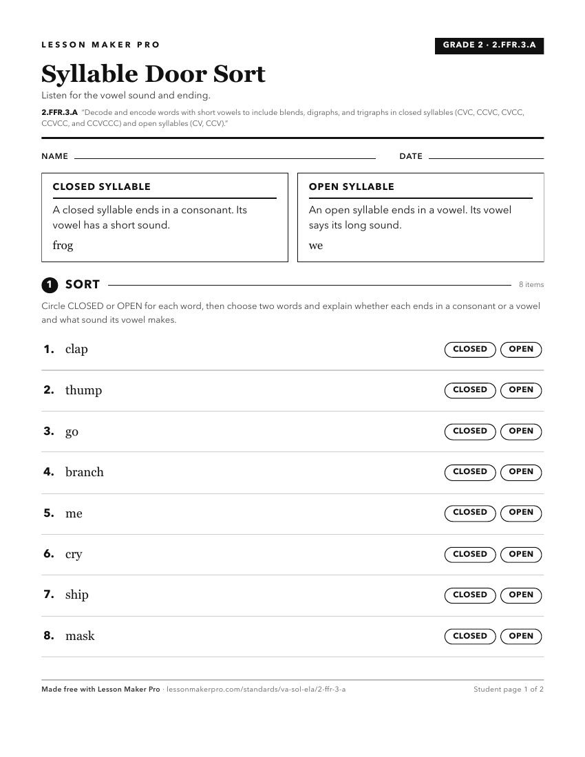 Preview of the 2.FFR.3.A printable worksheet