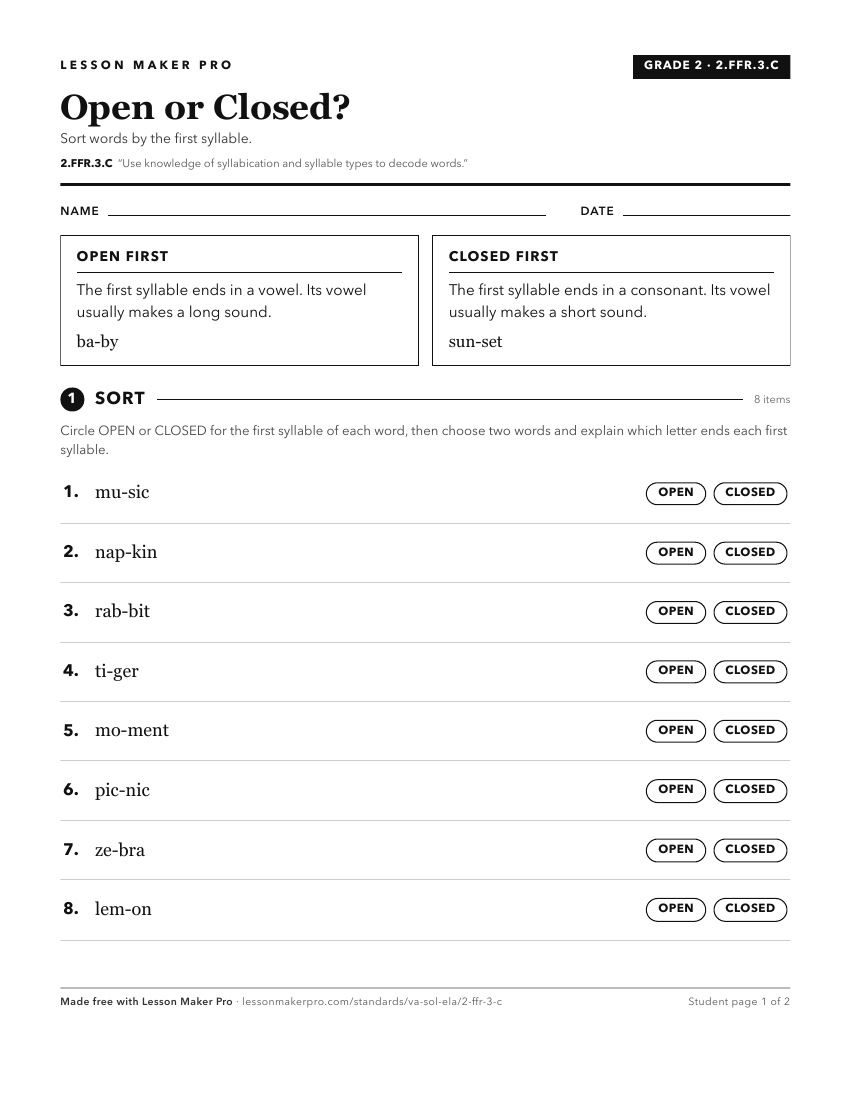 Preview of the 2.FFR.3.C printable worksheet