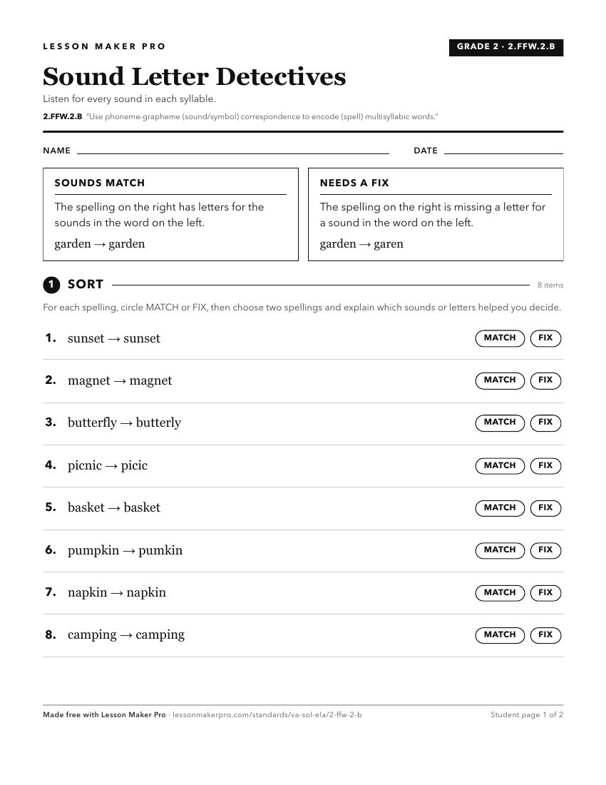 Preview of the 2.FFW.2.B printable worksheet