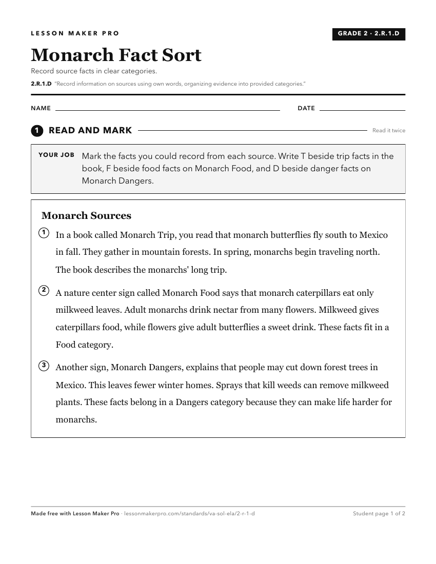 Preview of the 2.R.1.D printable worksheet