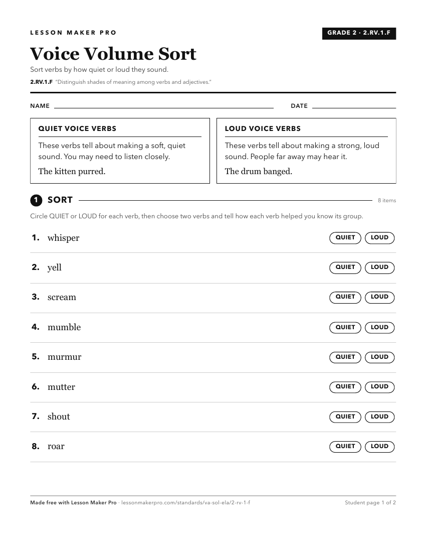 Preview of the 2.RV.1.F printable worksheet