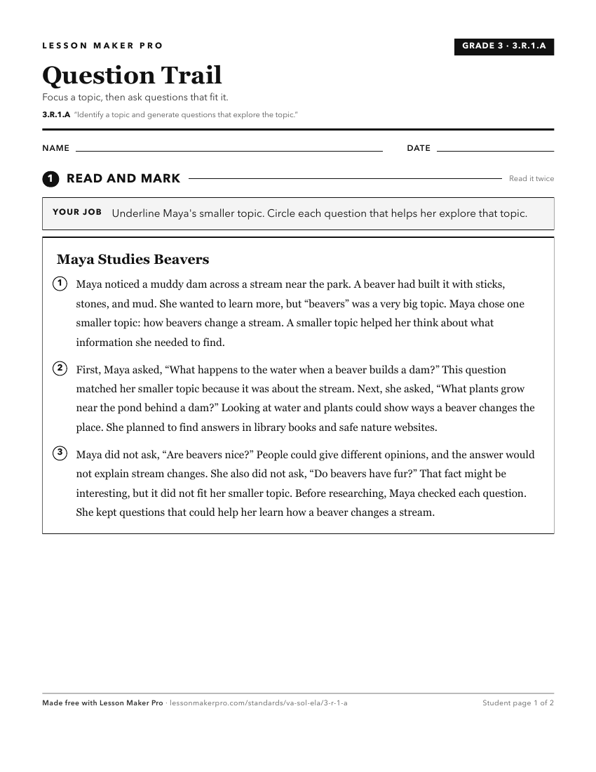 Preview of the 3.R.1.A printable worksheet
