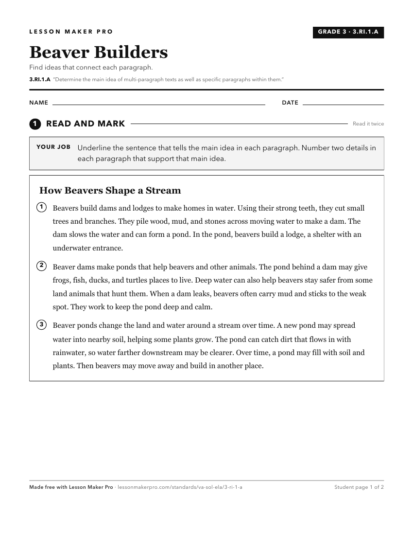 Preview of the 3.RI.1.A printable worksheet