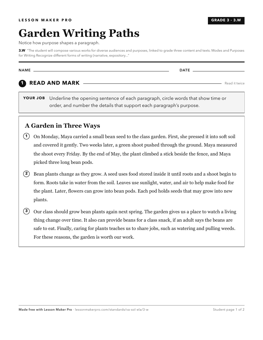 Preview of the 3.W printable worksheet