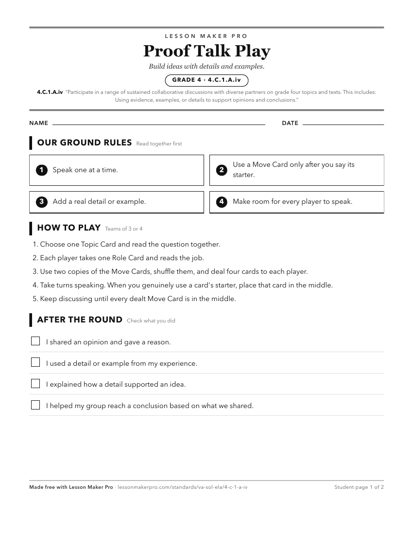 Preview of the 4.C.1.A.iv printable worksheet