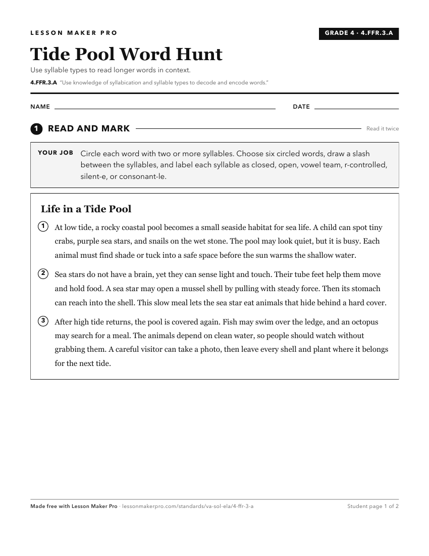 Preview of the 4.FFR.3.A printable worksheet