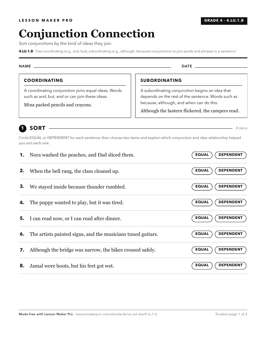 Preview of the 4.LU.1.B printable worksheet