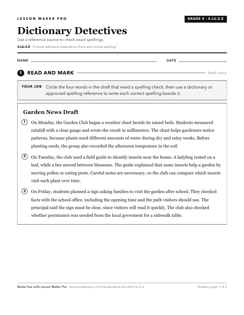 Preview of the 4.LU.2.E printable worksheet