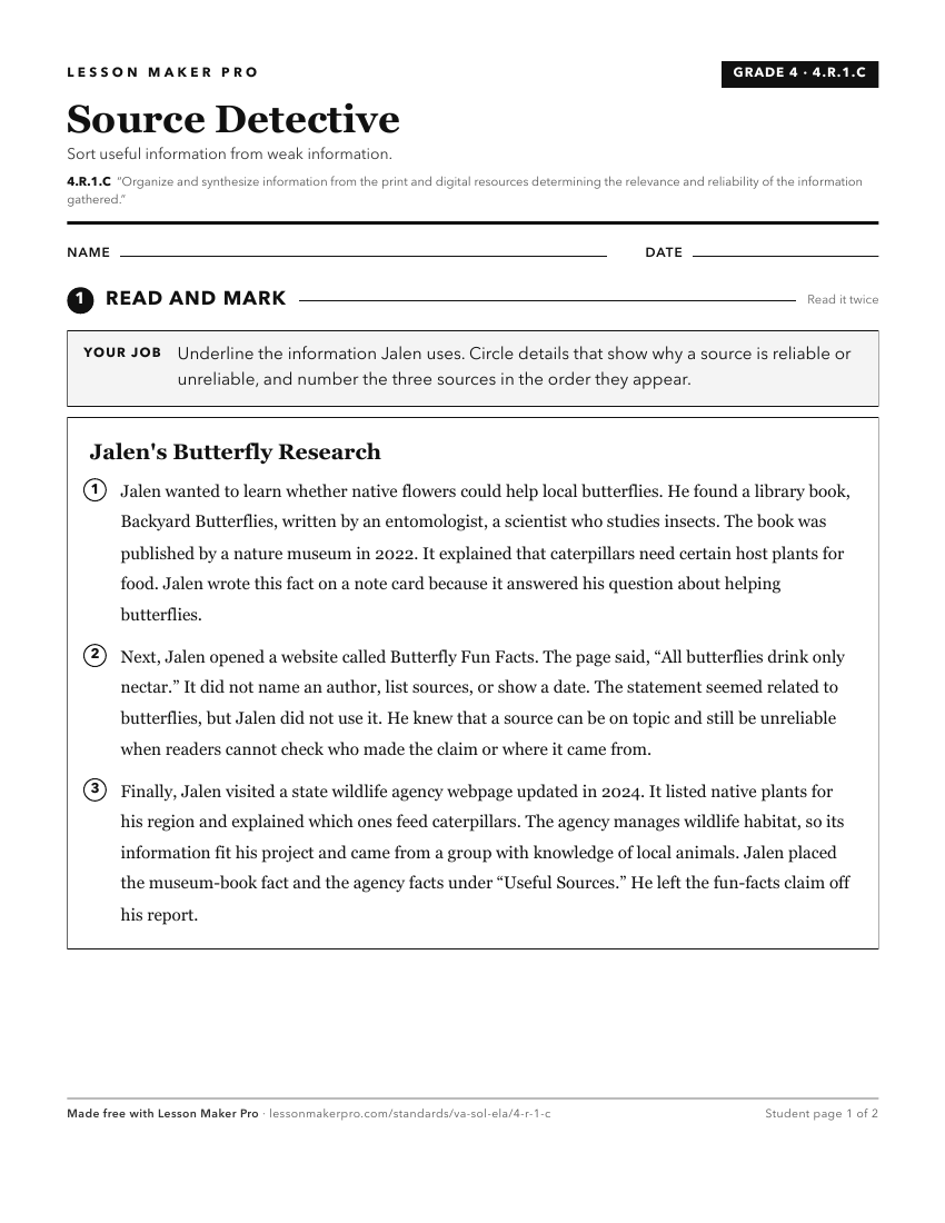 Preview of the 4.R.1.C printable worksheet