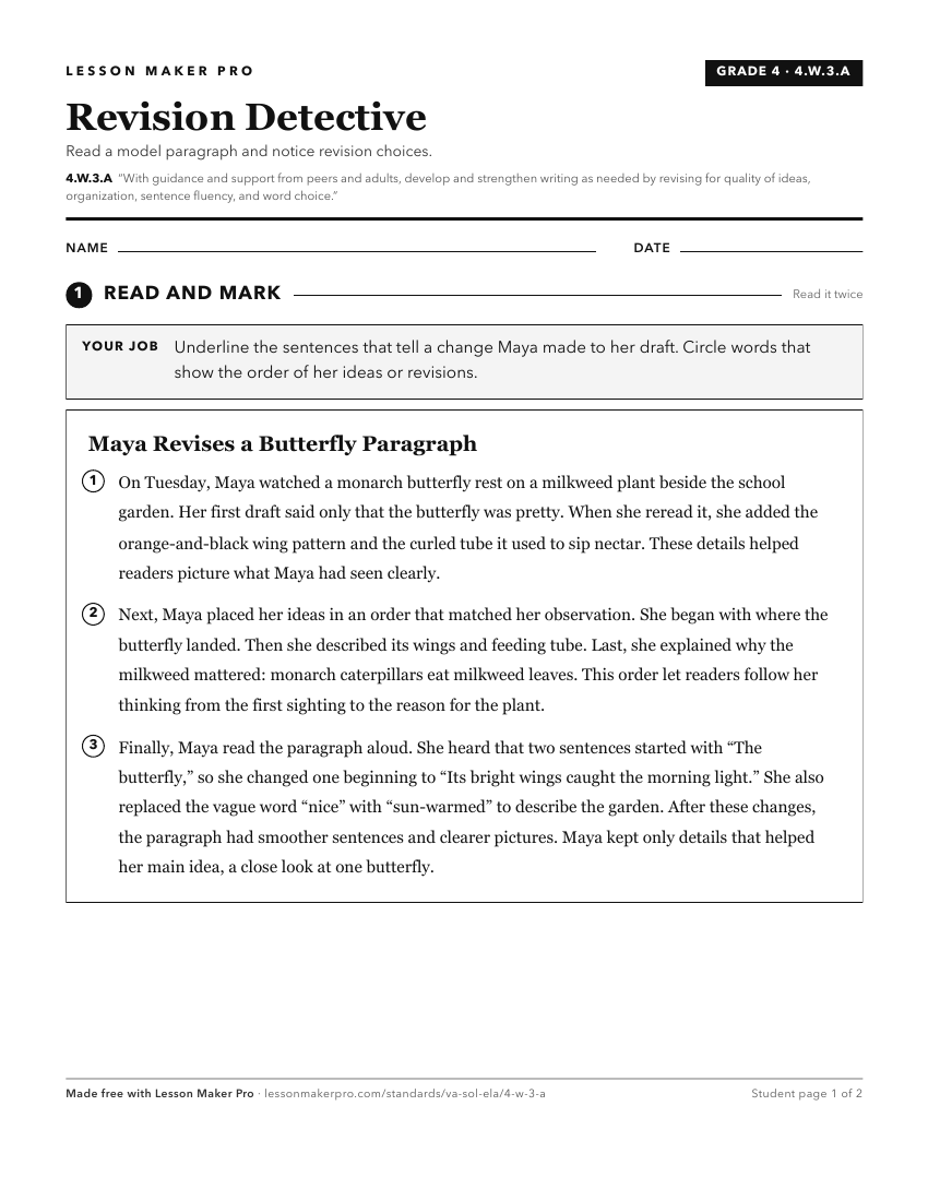 Preview of the 4.W.3.A printable worksheet