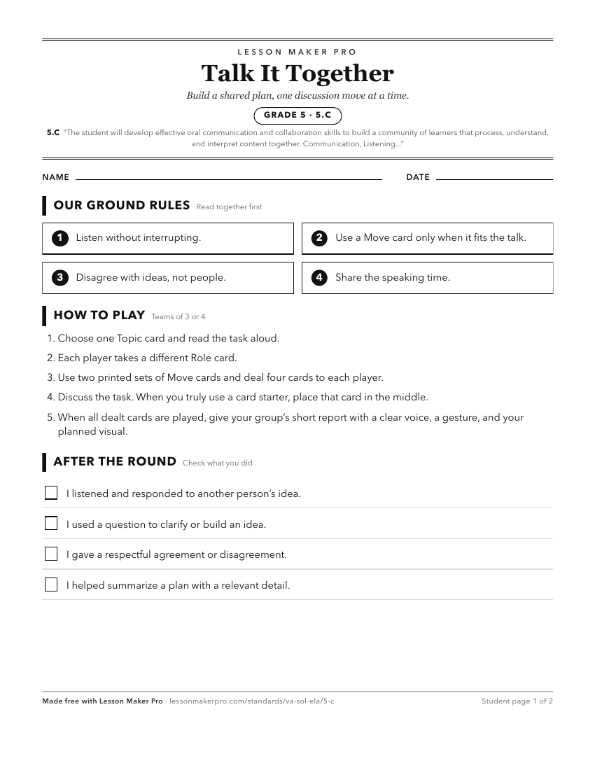 Preview of the 5.C printable worksheet
