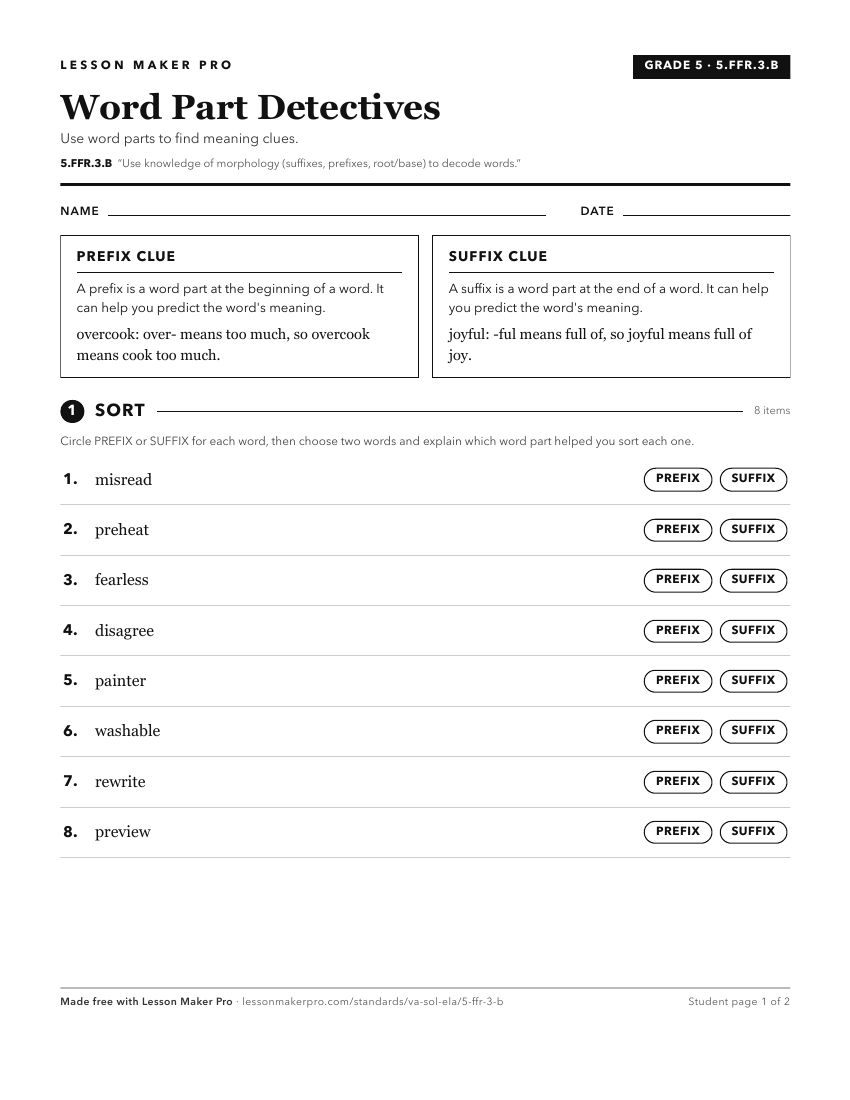 Preview of the 5.FFR.3.B printable worksheet