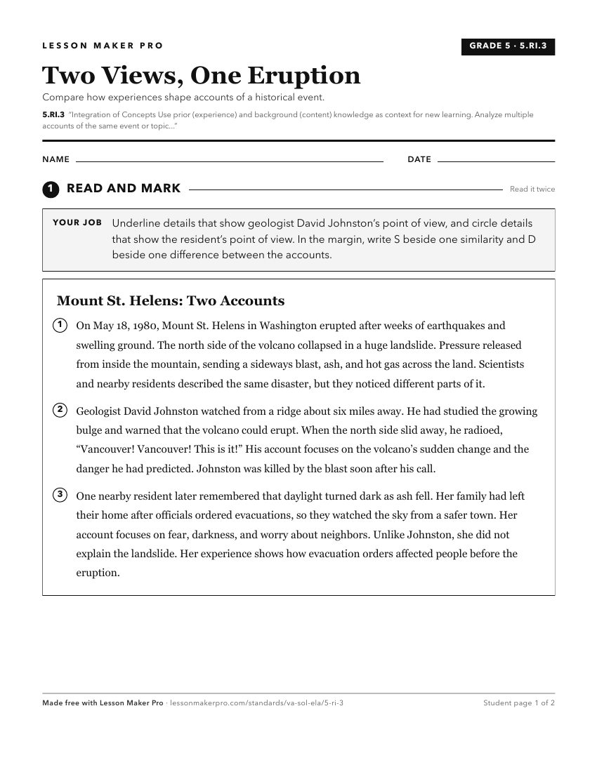Preview of the 5.RI.3 printable worksheet