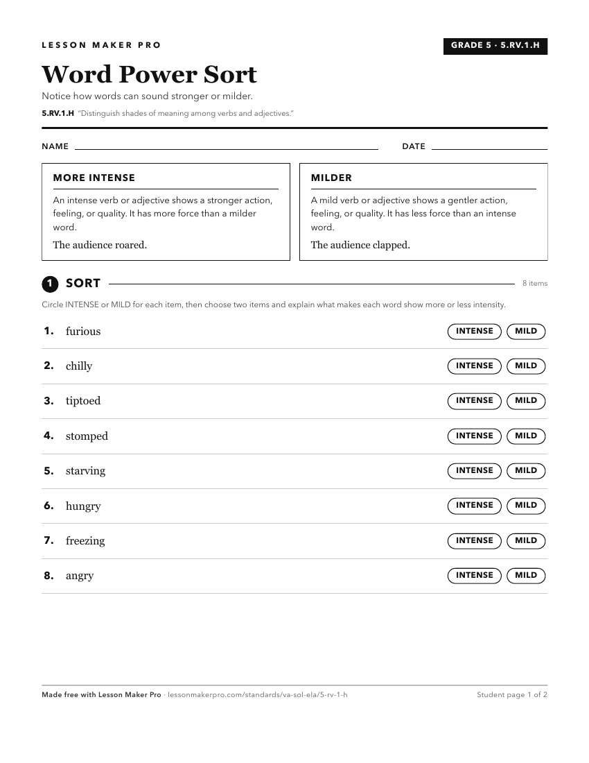 Preview of the 5.RV.1.H printable worksheet