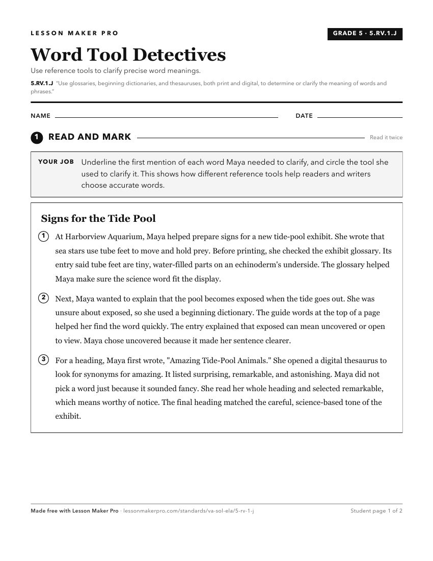 Preview of the 5.RV.1.J printable worksheet
