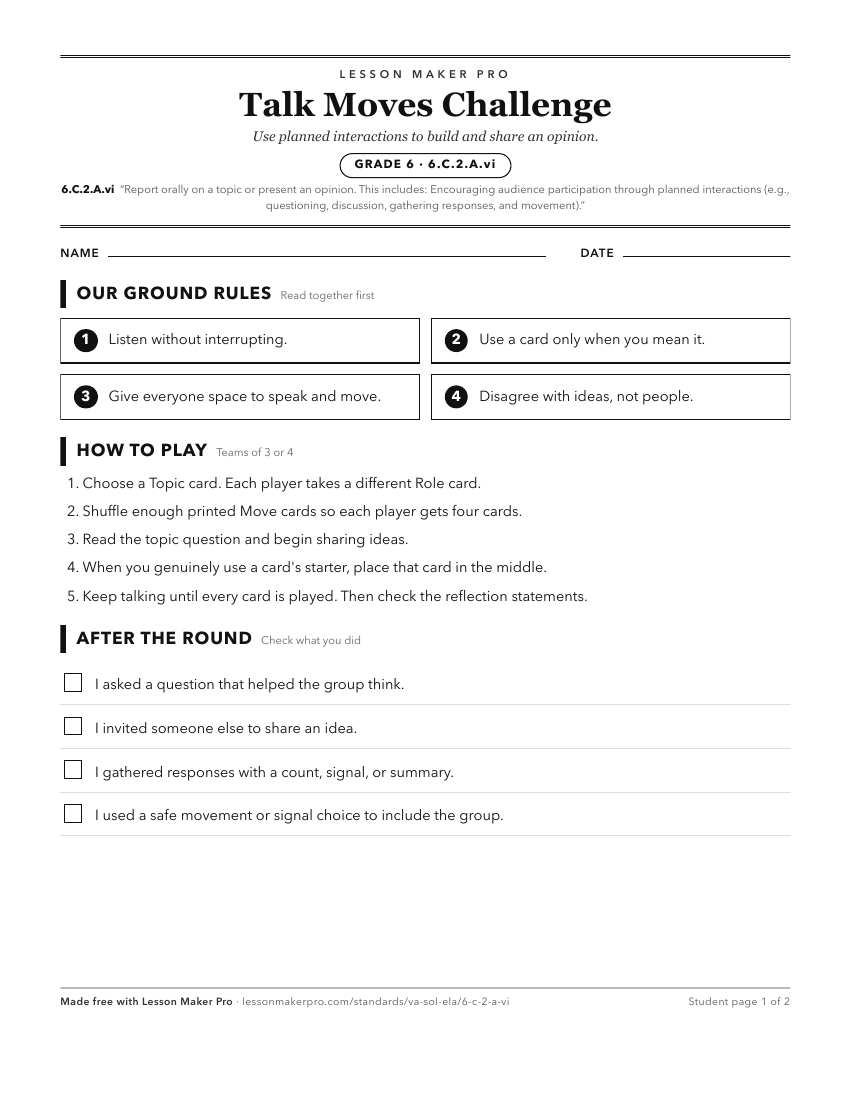 Preview of the 6.C.2.A.vi printable worksheet