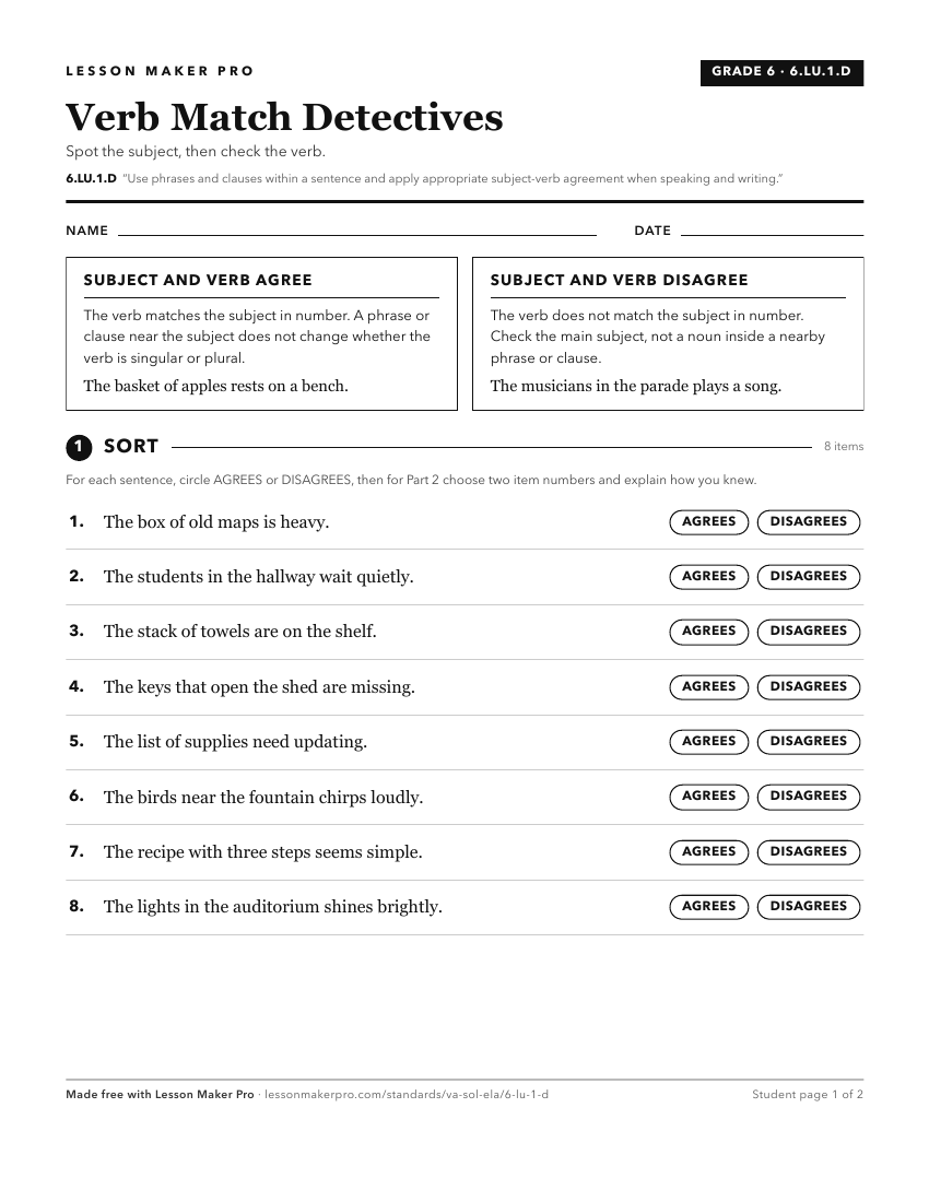 Preview of the 6.LU.1.D printable worksheet