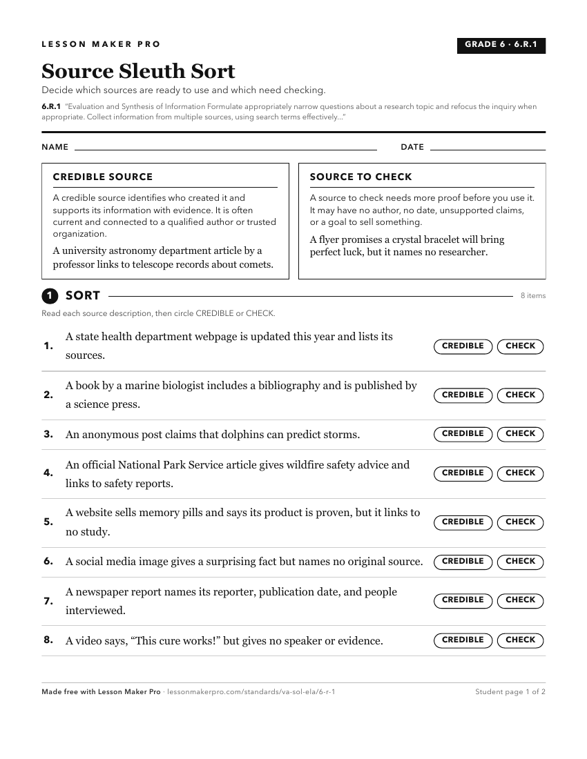 Preview of the 6.R.1 printable worksheet