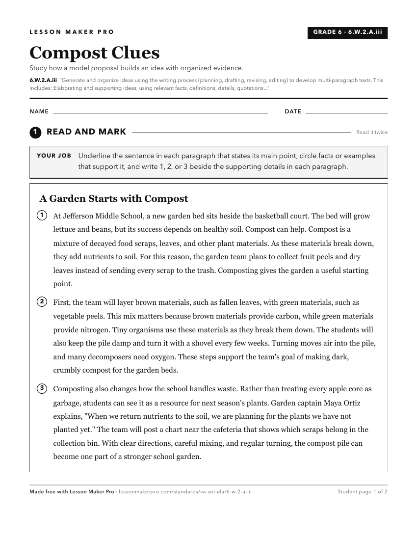 Preview of the 6.W.2.A.iii printable worksheet