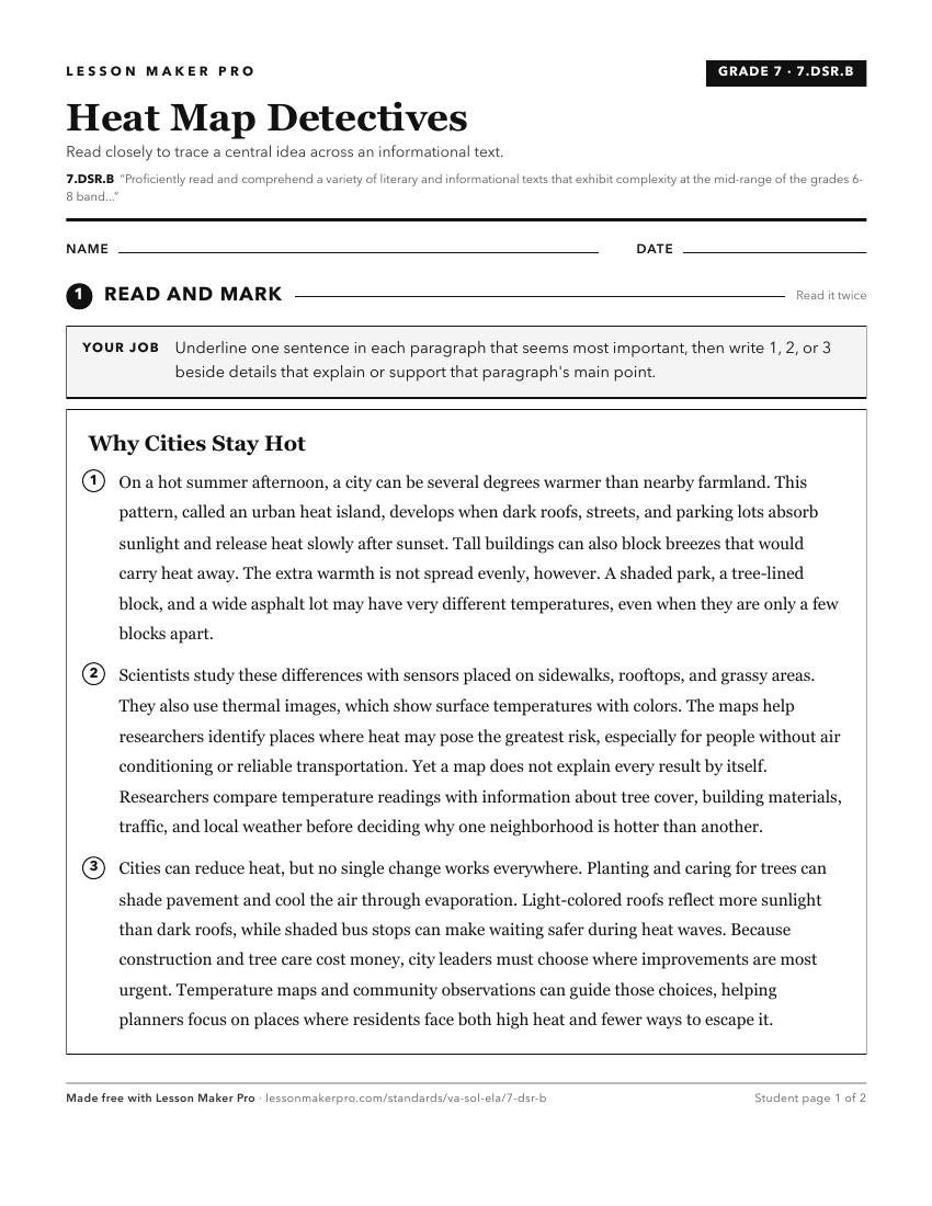 Preview of the 7.DSR.B printable worksheet