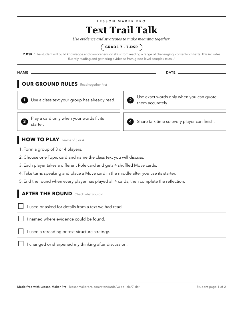 Preview of the 7.DSR printable worksheet