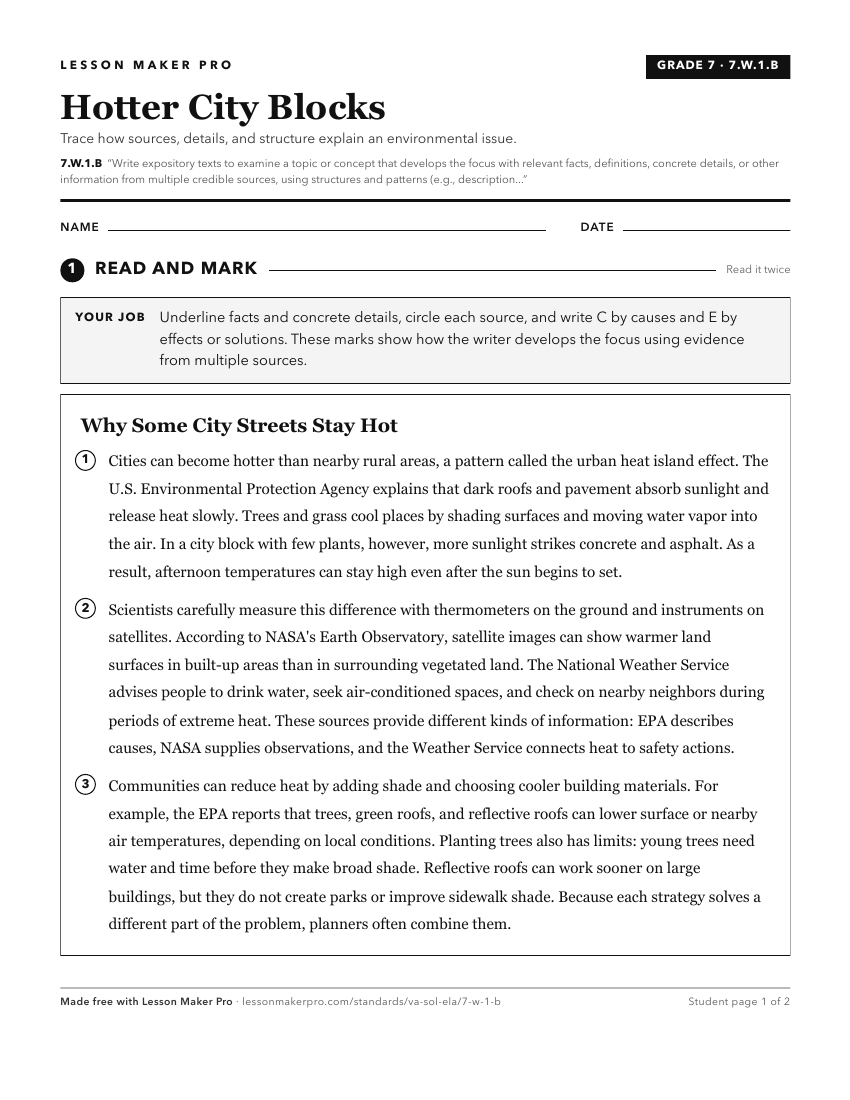 Preview of the 7.W.1.B printable worksheet