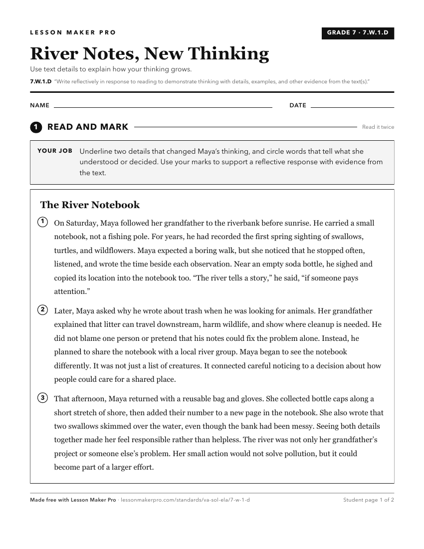 Preview of the 7.W.1.D printable worksheet