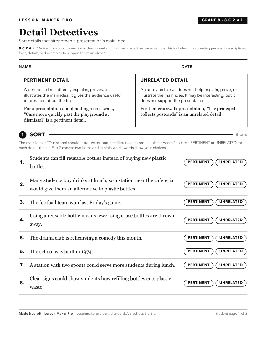 Preview of the 8.C.2.A.ii printable worksheet