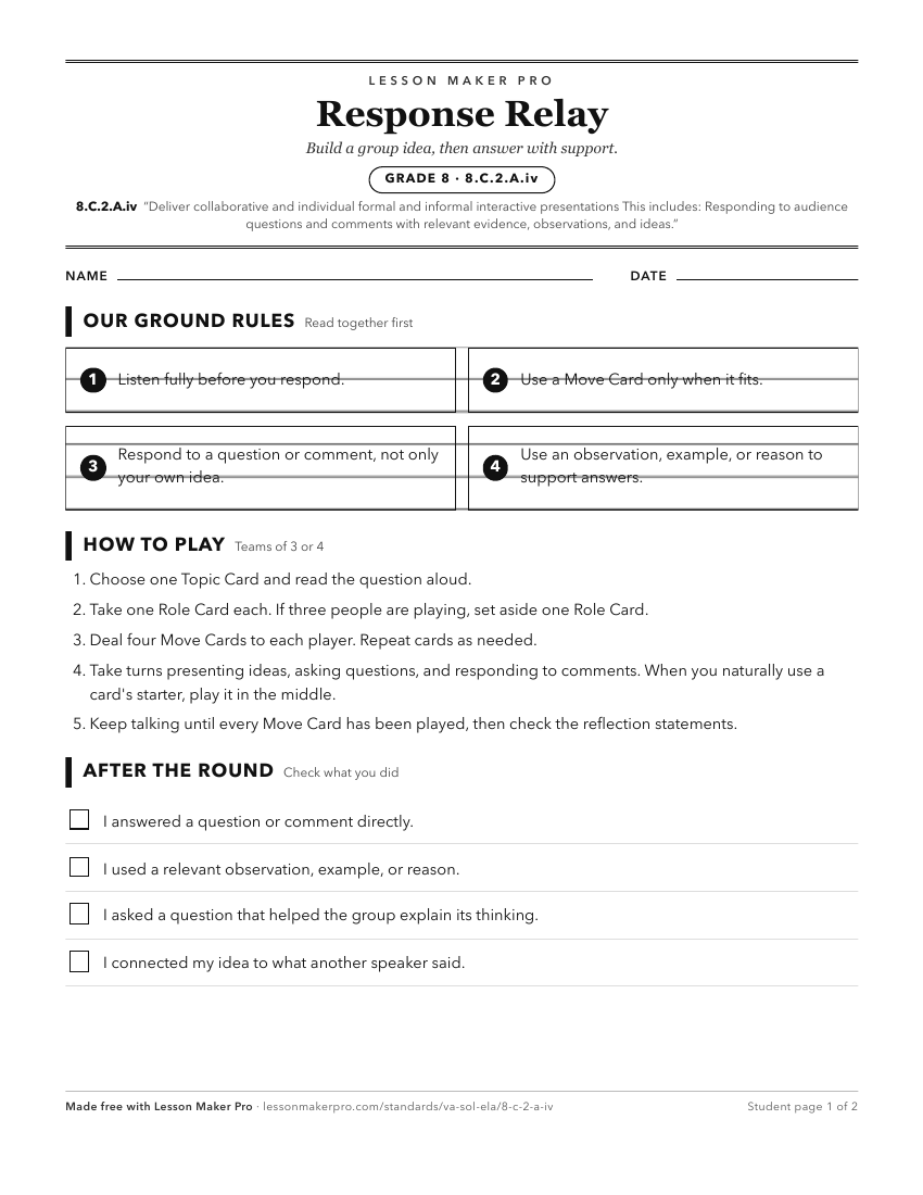 Preview of the 8.C.2.A.iv printable worksheet