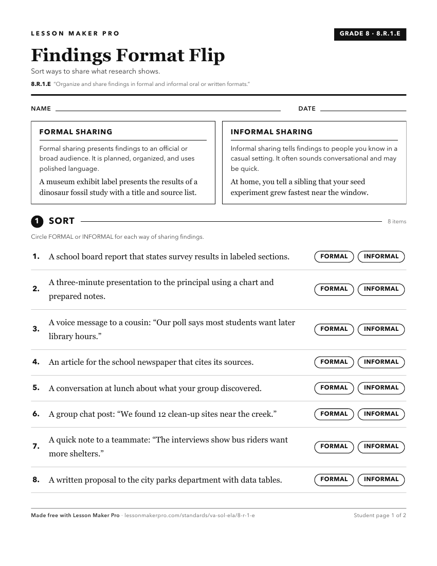 Preview of the 8.R.1.E printable worksheet