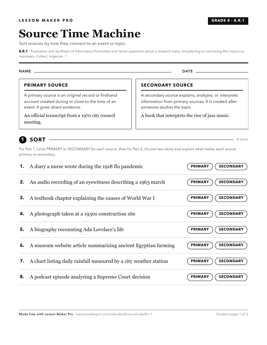 Preview of the 8.R.1 printable worksheet