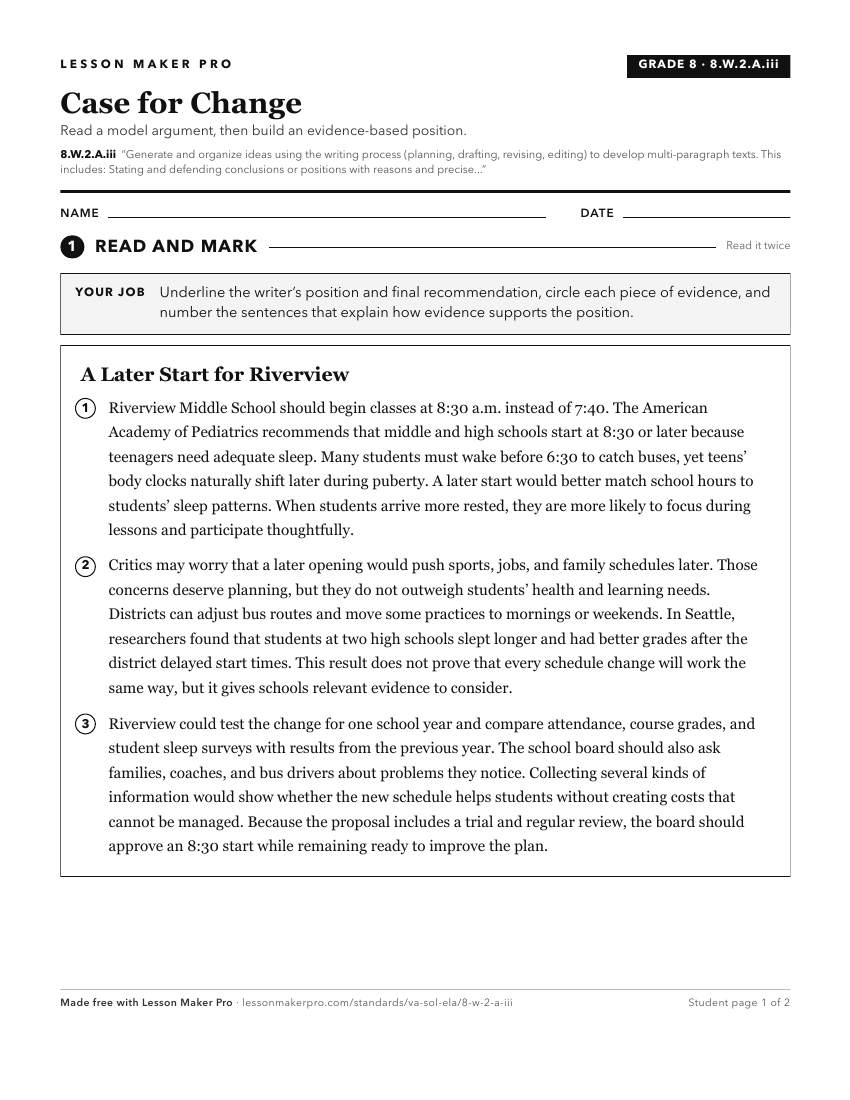 Preview of the 8.W.2.A.iii printable worksheet