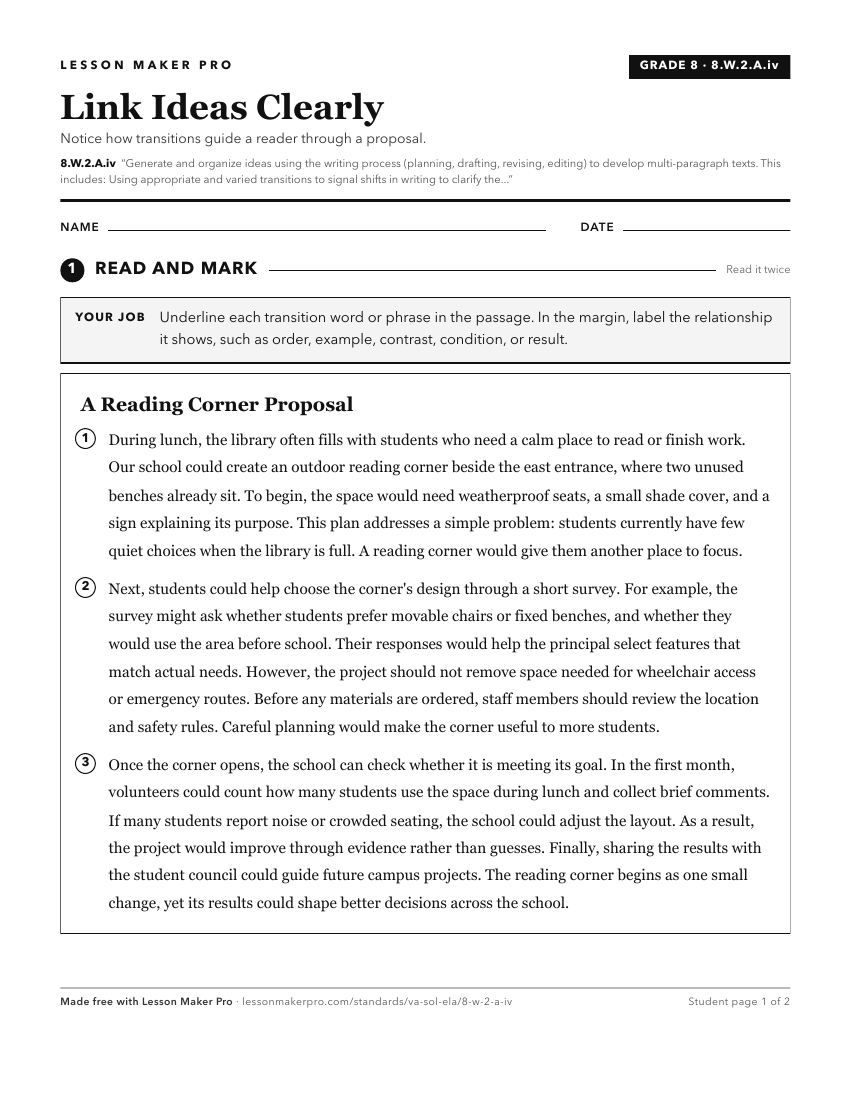 Preview of the 8.W.2.A.iv printable worksheet