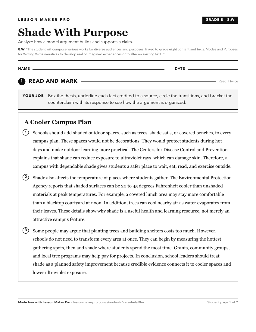Preview of the 8.W printable worksheet
